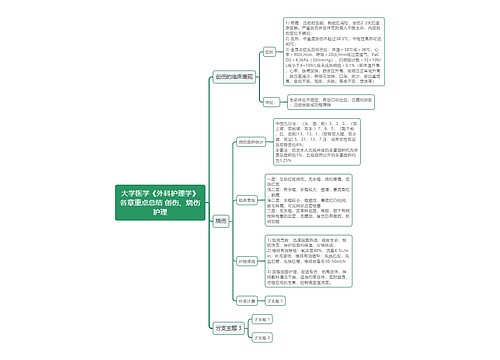 大学医学《外科护理学》各章重点总结 创伤、烧伤护理