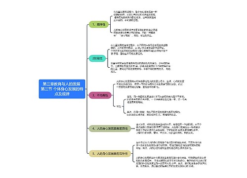 第三章教育与人的发展
第三节 个体身心发展的特
点及规律