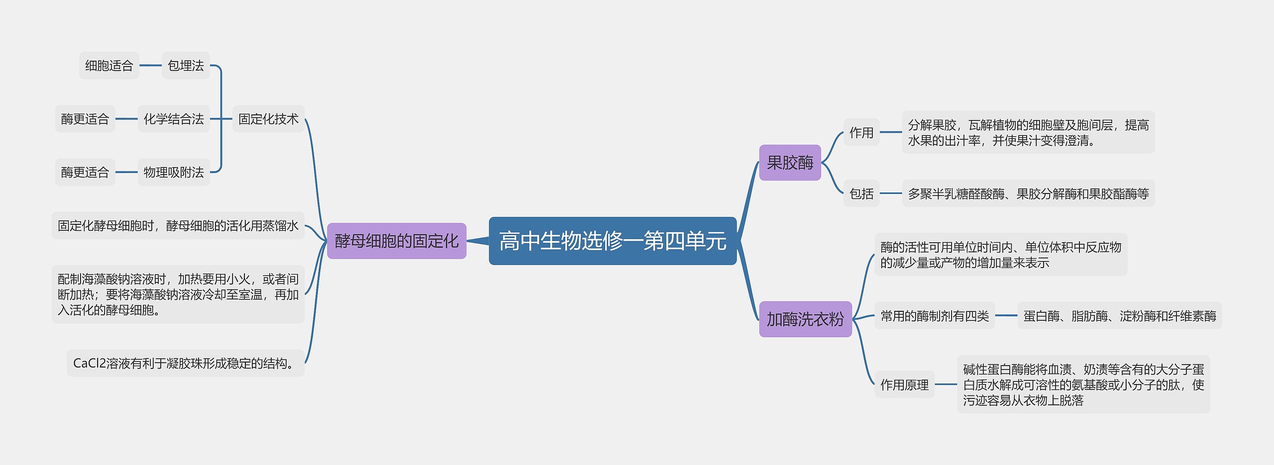 高中生物选修一第四单元思维导图