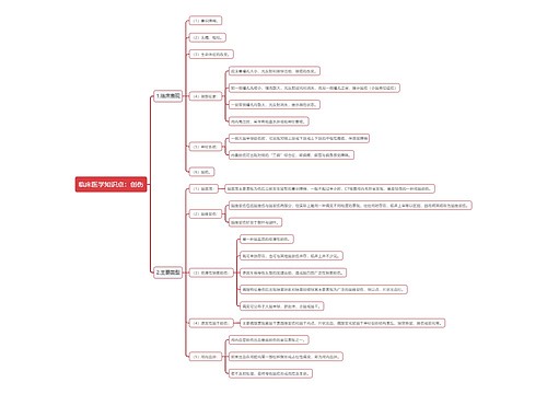 临床医学知识点：创伤思维导图