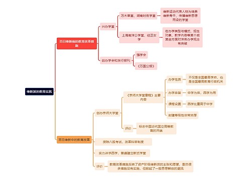 教资知识维新派的教育实践思维导图