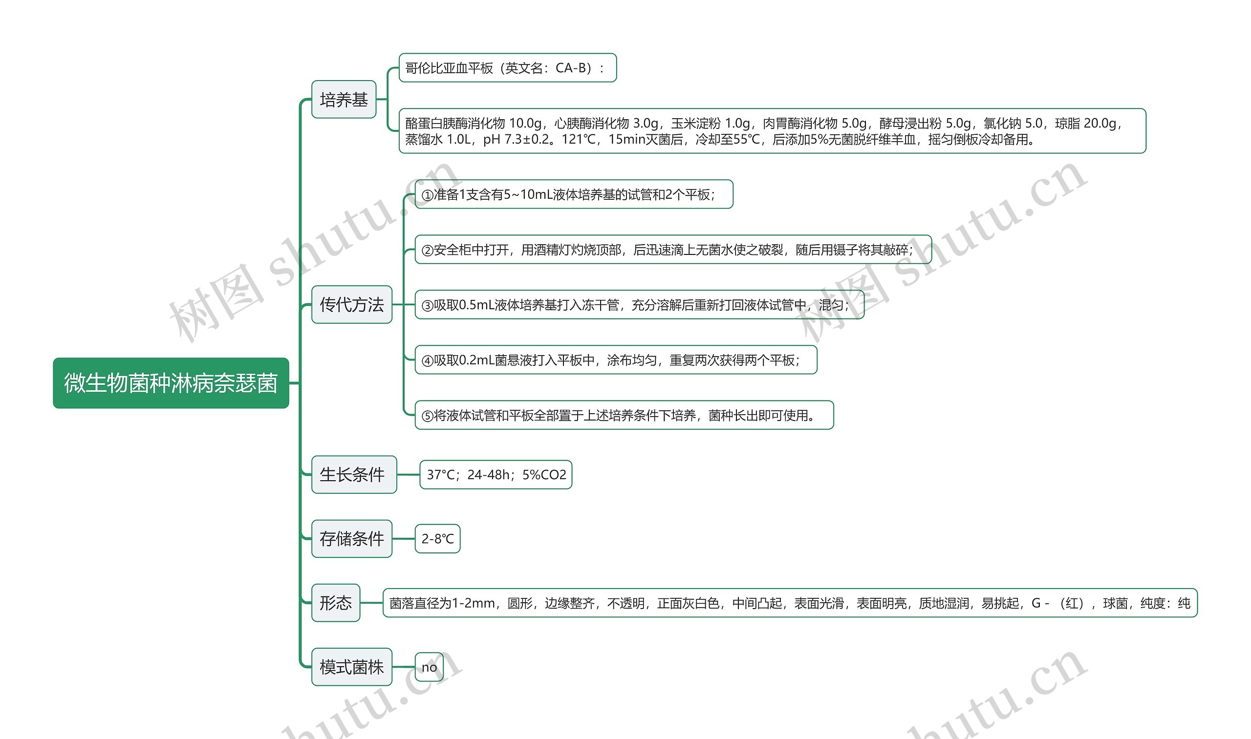 微生物菌种淋病奈瑟菌思维导图