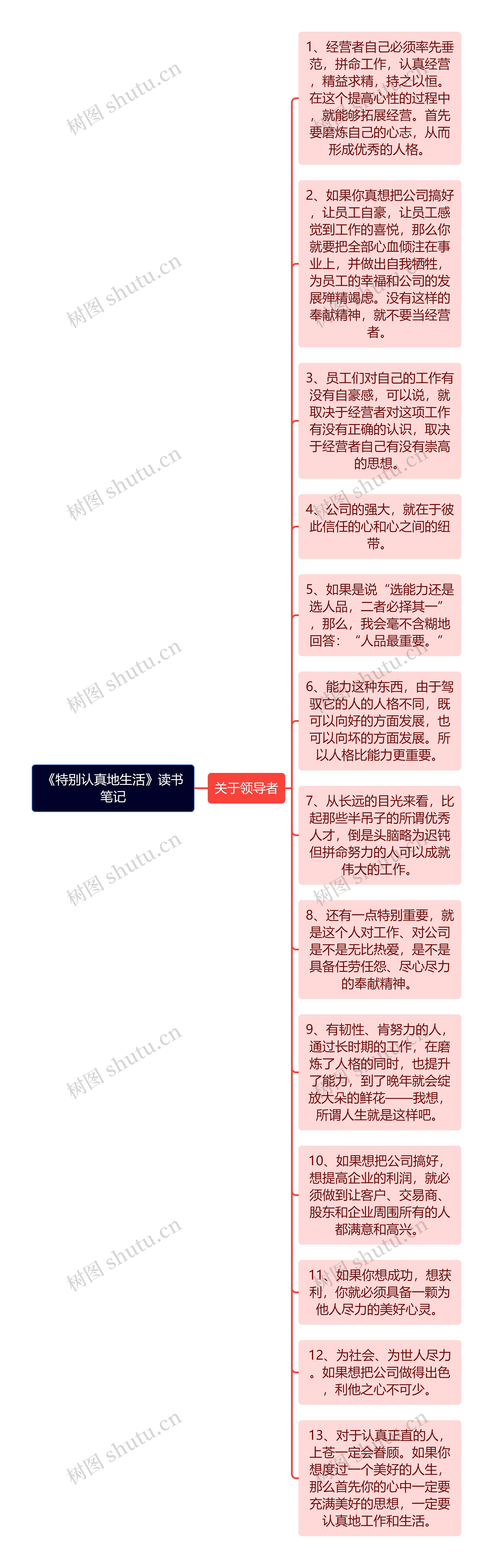 《特别认真地生活》读书笔记思维导图