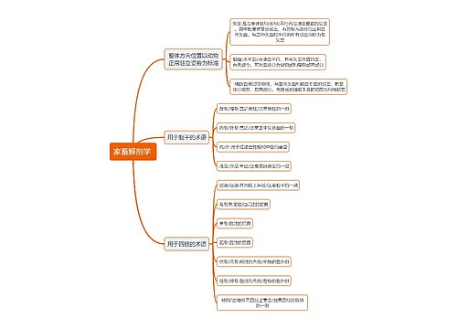 《家畜解剖学》思维导图