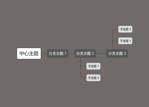 深色系简约中心主题时间图