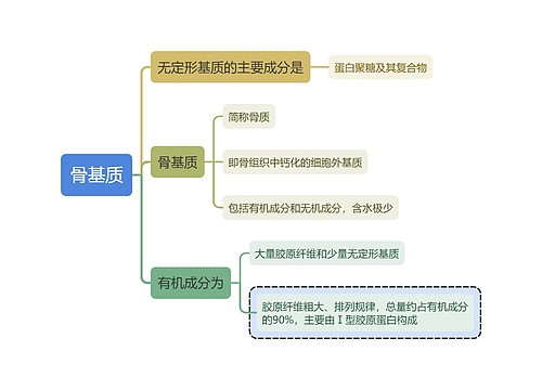 医学知识骨基质思维导图