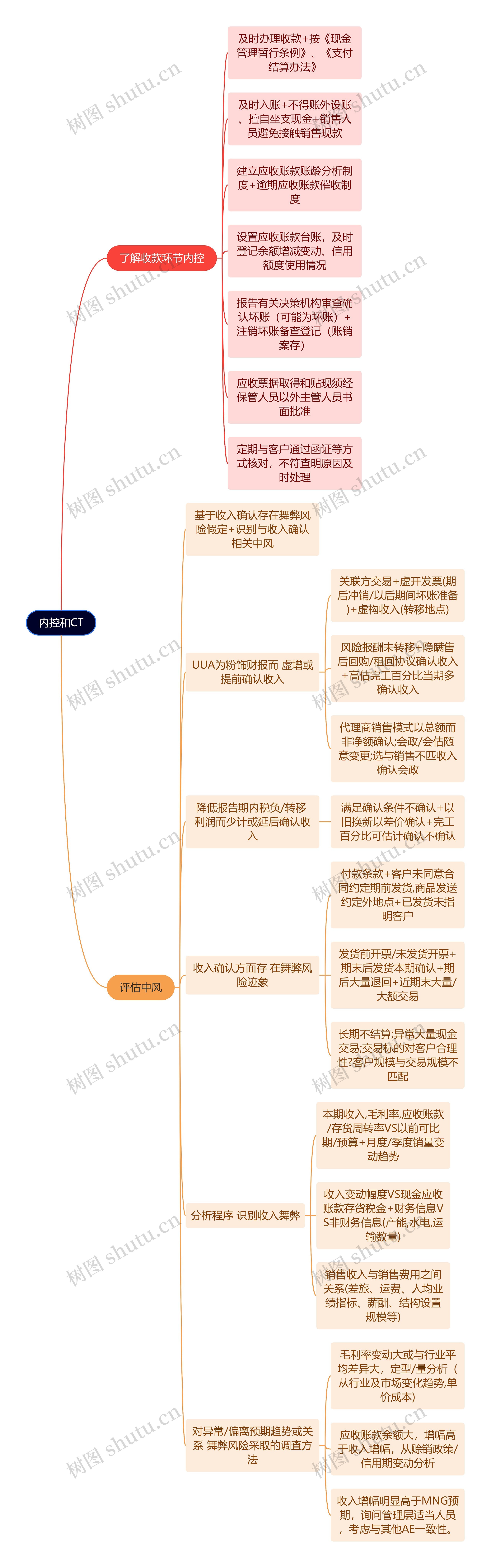 审计知识内控和CT思维导图