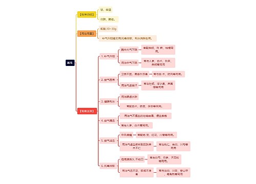 中医知识黄茂 思维导图