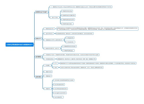 计算机四级数据库知识点数据库技术思维导图