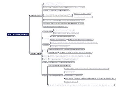 计算机三级PC技术整数的性质和运算思维导图
