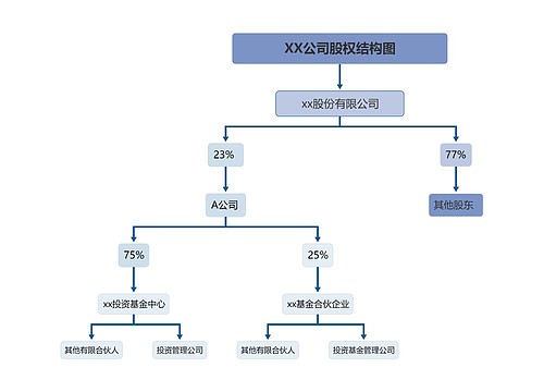 ﻿XX公司股权结构图预览图