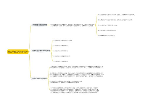 第三十章法与科学技术思维导图