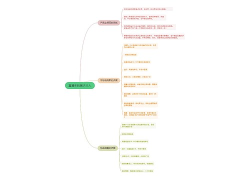 直通车的首次介入的思维导图