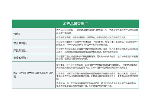 IT互联网 农产品抖音推广