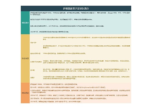 伊朗国家男子足球队简介