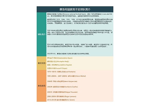 摩洛哥国家男子足球队简介