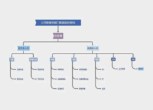 公司新媒体部门职能组织架构模板