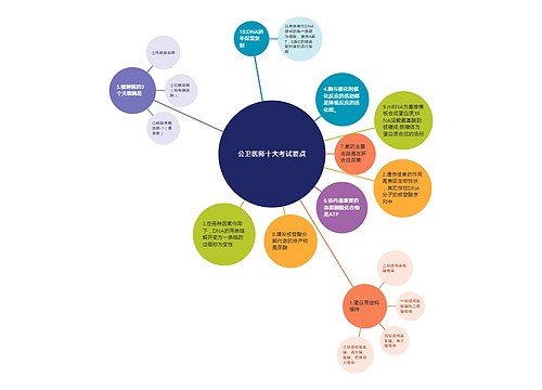 公卫医师十大考试要点气泡图