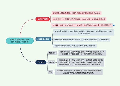 运营基础框架 数据化思维  提升流量和分析消费者