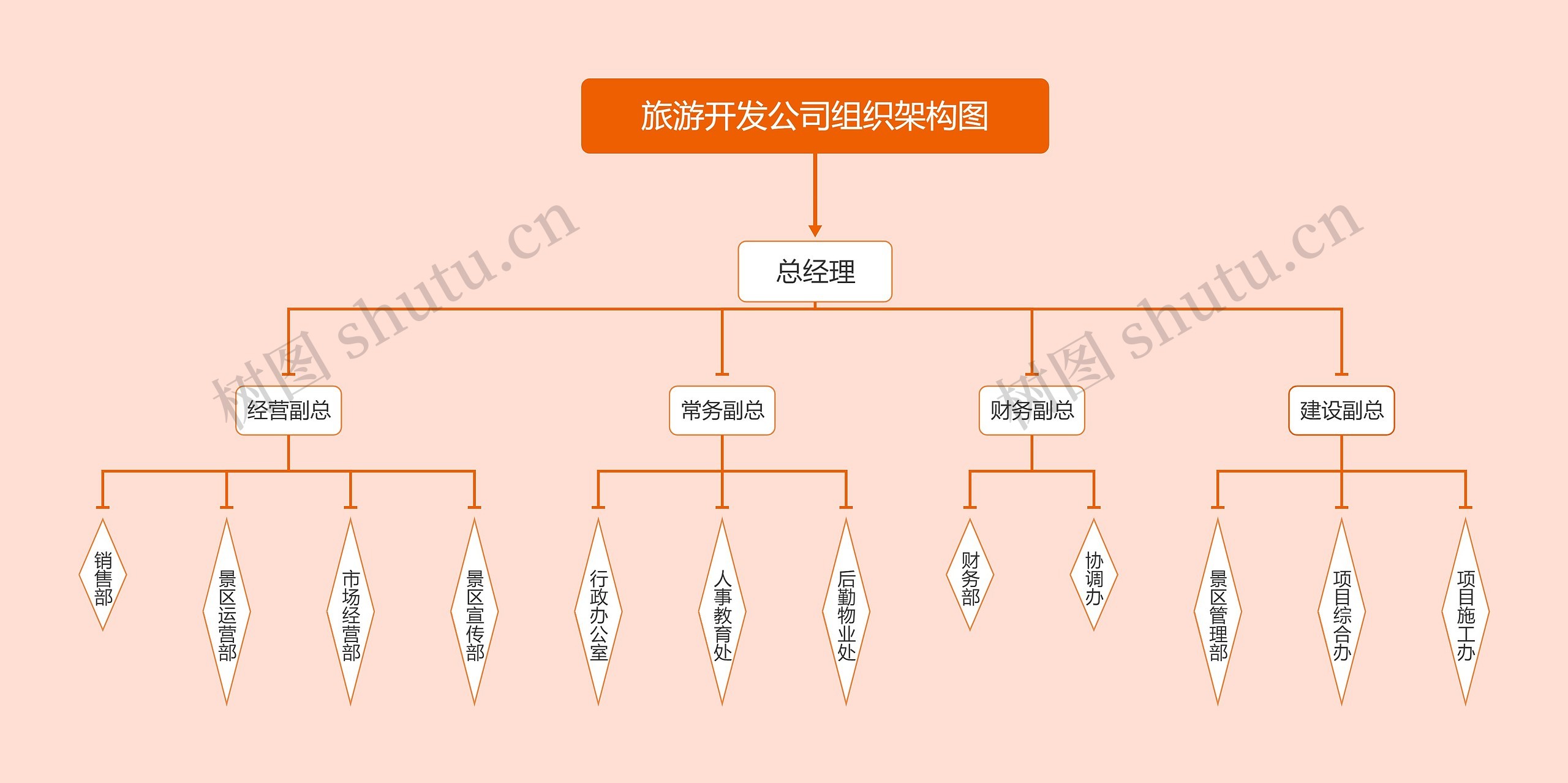旅游开发公司组织架构图