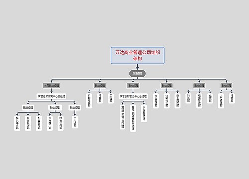 万达商业管理公司组织架构