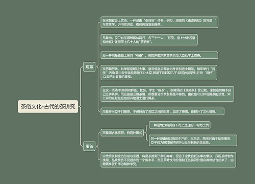 茶俗文化-古代的茶讲究