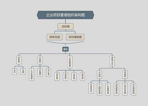 企业项目管理组织架构图