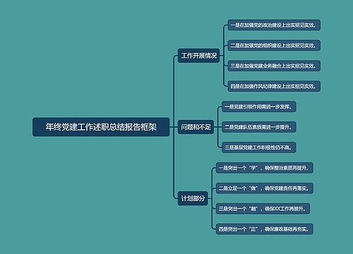 年终党建工作述职总结报告框架