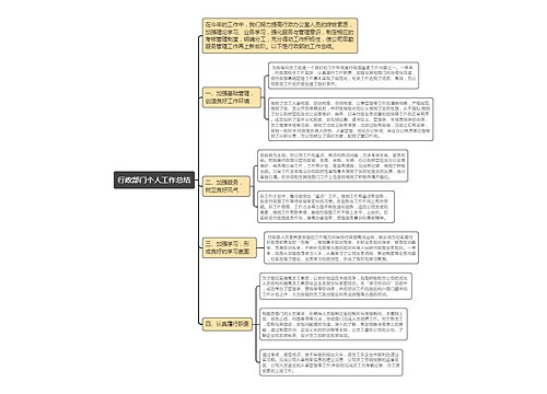 行政部门个人工作总结