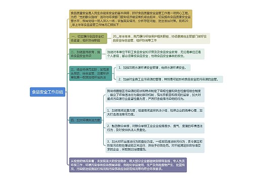 食品安全工作总结