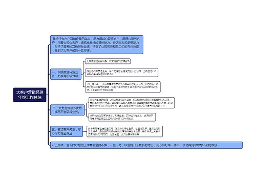 大客户营销经理年终工作总结