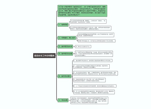 食品安全工作总结精选