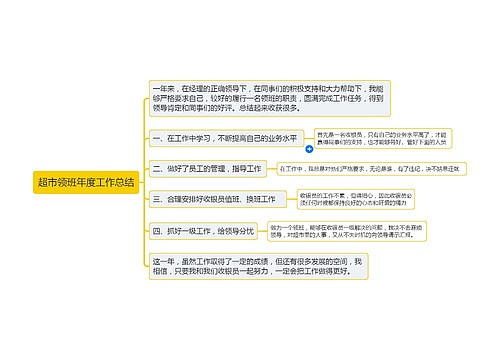 超市领班年度工作总结