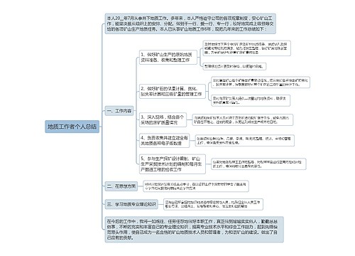 地质工作者个人总结