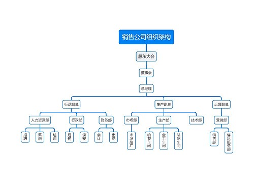 销售公司组织架构