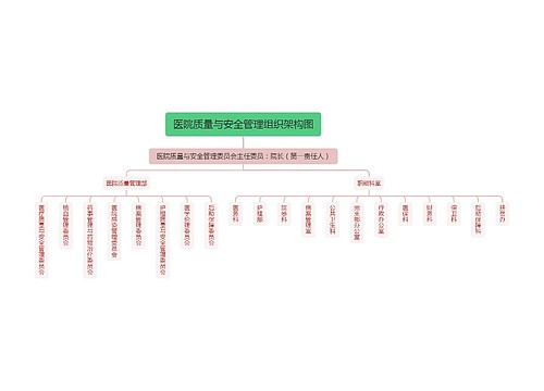 医院质量与安全管理组织架构图