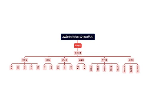 XX印刷制品有限公司结构