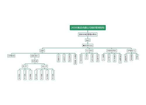 (XXXX集团)有限公司组织管理架构