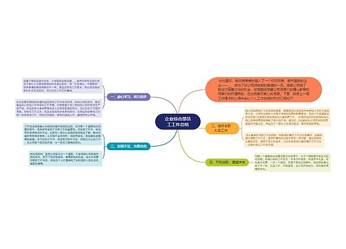 企业综合部员工工作总结