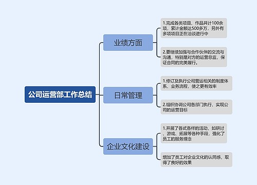 公司运营部工作总结