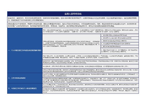 监理人员年终总结