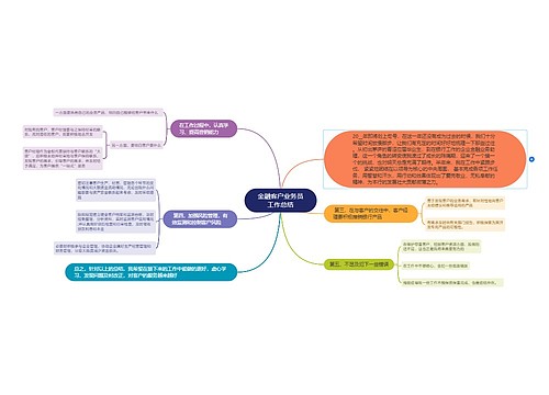 金融客户业务员工作总结