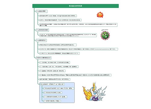 新冠肺炎防控科普思维导图