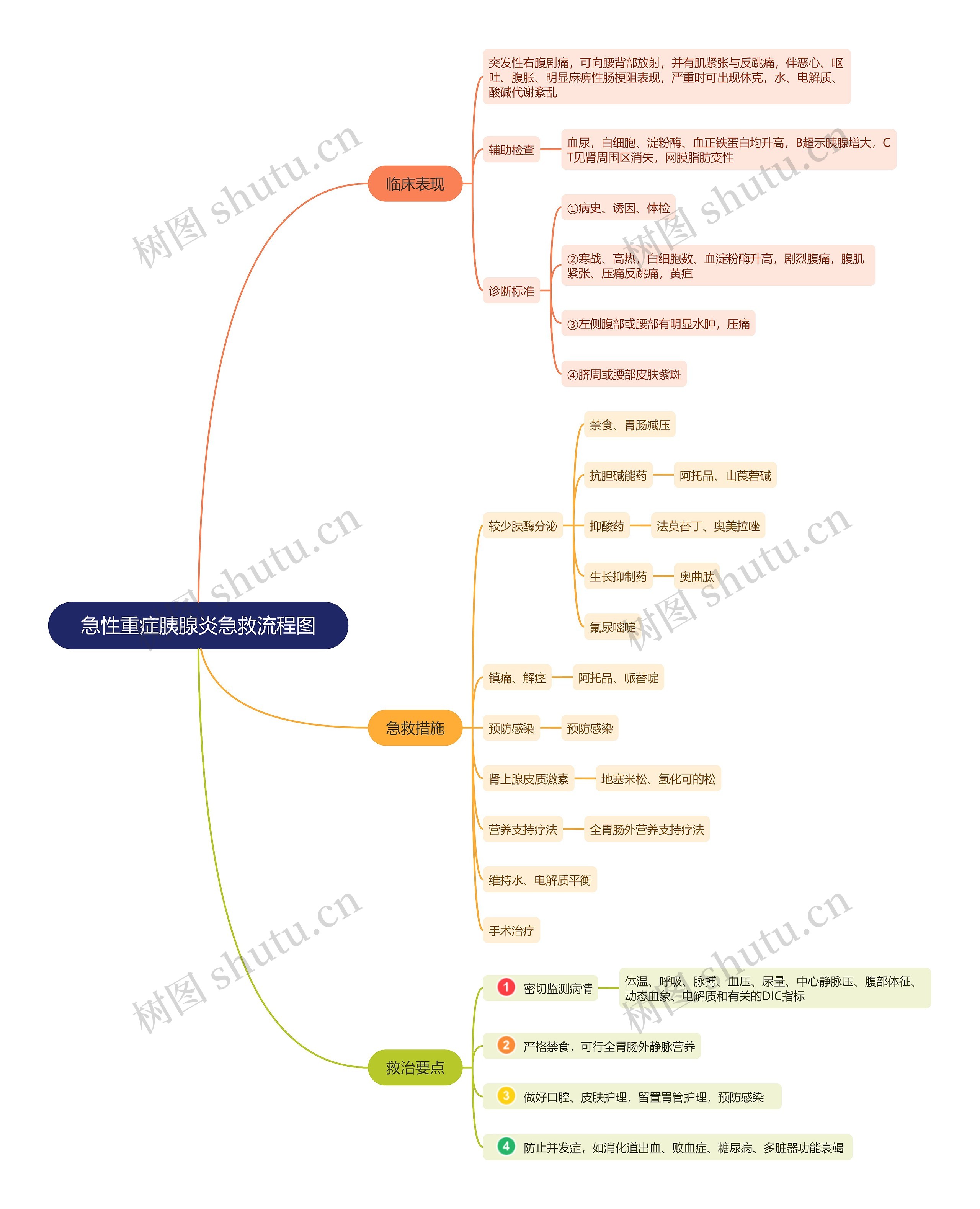 急性重症胰腺炎急救流程图