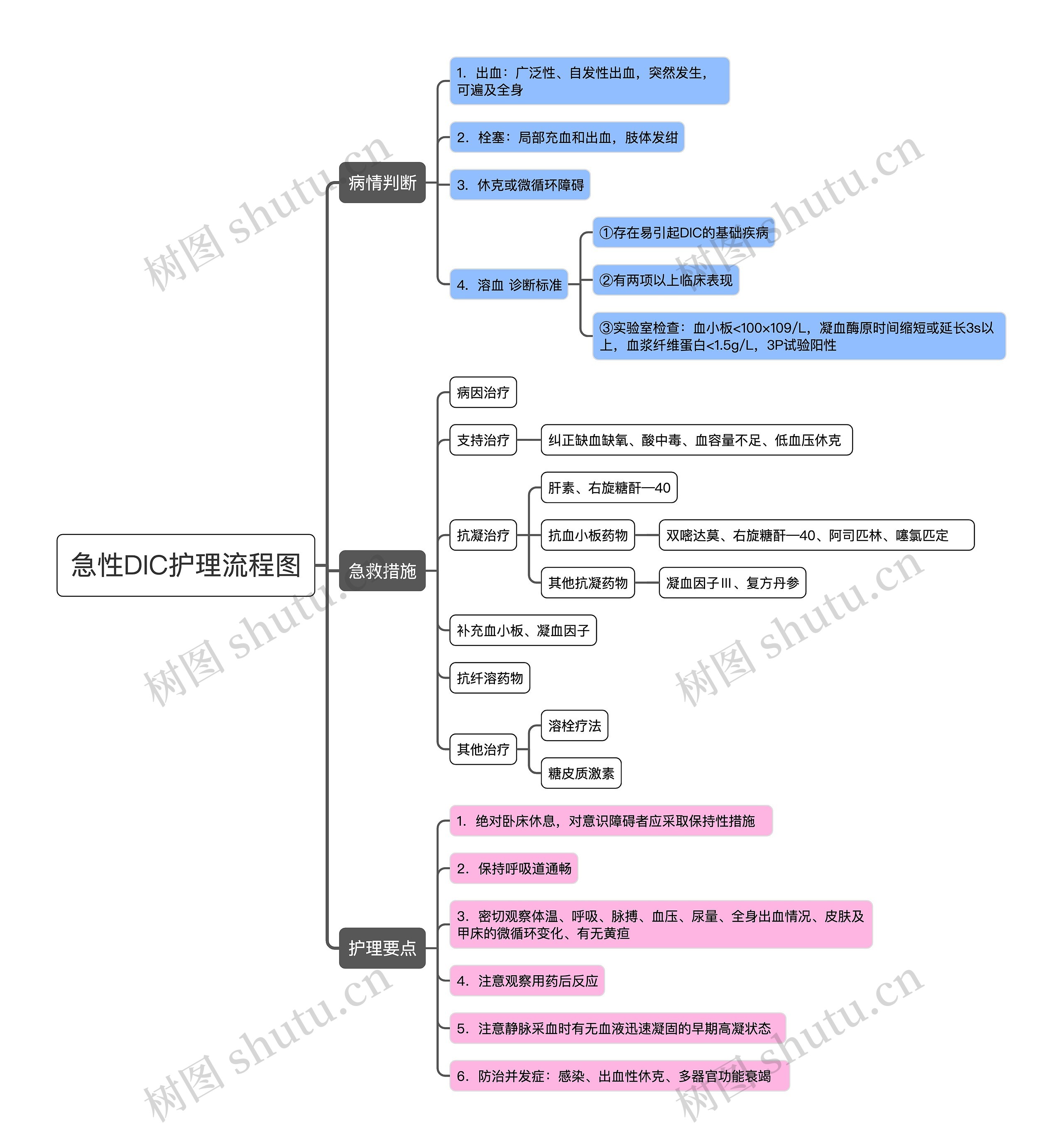 急性DIC护理流程图