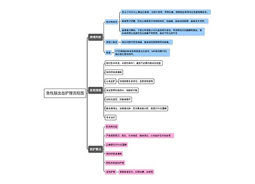 急性脑出血护理流程图