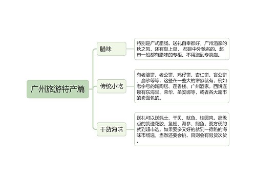 ﻿广州旅游特产篇