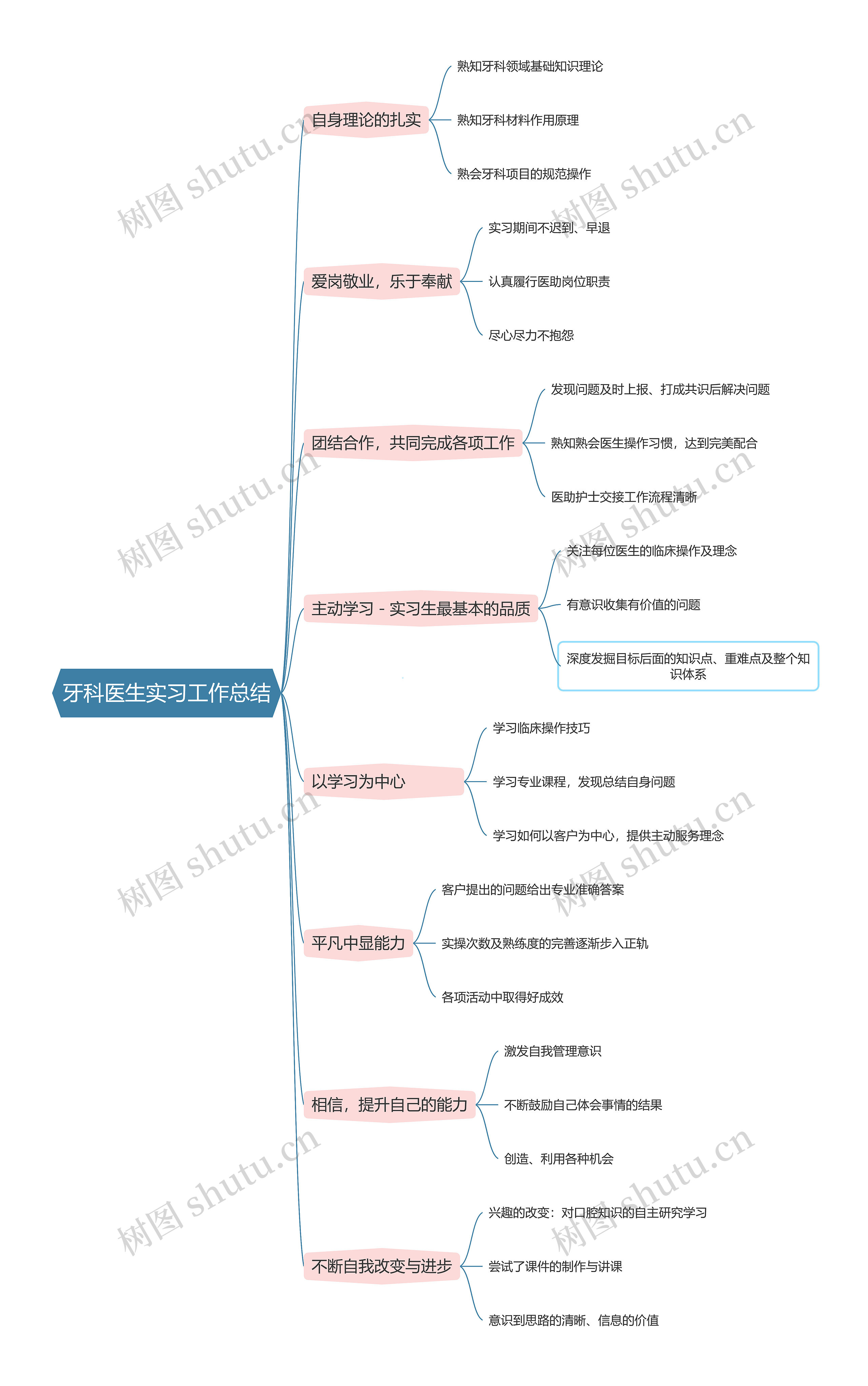 牙科医生实习工作总结