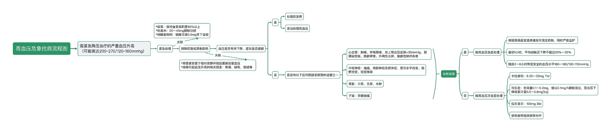 高血压危象抢救流程图