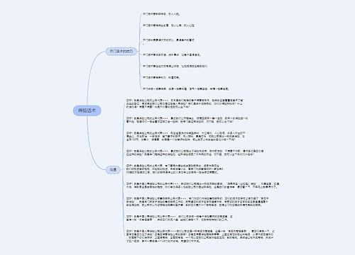 保险话术的思维导图